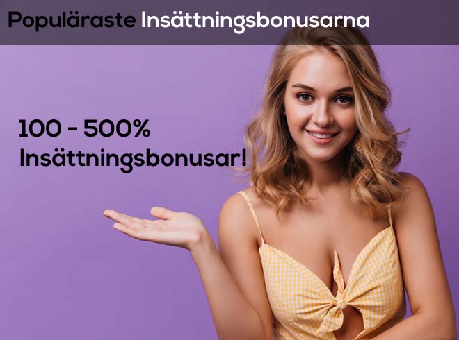 bild där en flicka finner de bästa insättningsbonusarna