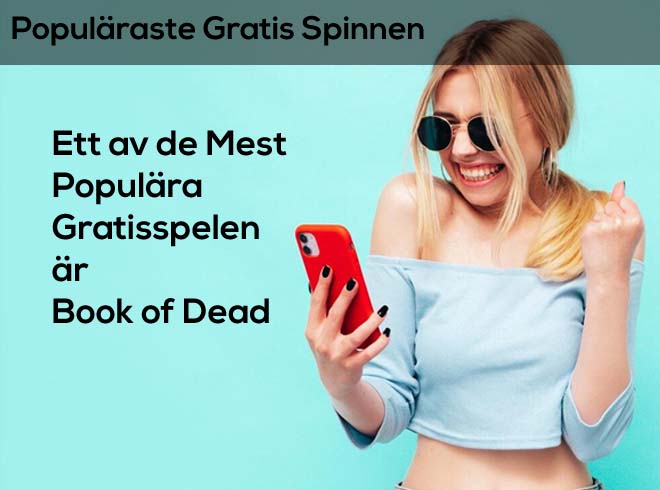 glad flicka med texten: kan man vinna pengar med gratis snurr?