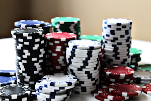 Casino Chips Pile
