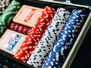 Chips Box Red White Blue