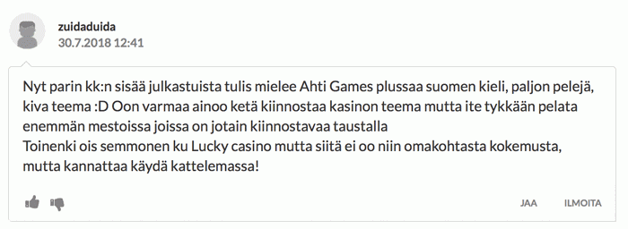 Kommentteja