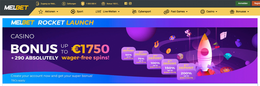 MelBet Casino Bonus